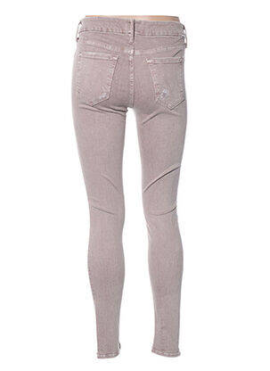 Pantalon slim taille haute taille haute marron MOTHER femme