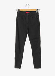 Pantalon slim poches taille haute noir GUESS femme