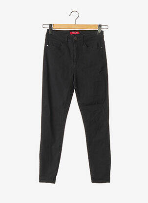 Pantalon slim poches taille haute noir GUESS femme