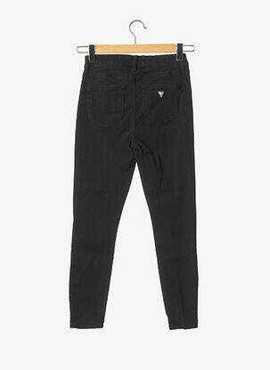 Pantalon slim poches taille haute noir GUESS femme
