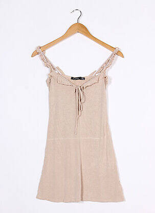 Tunique sans manche beige BOOHOO femme