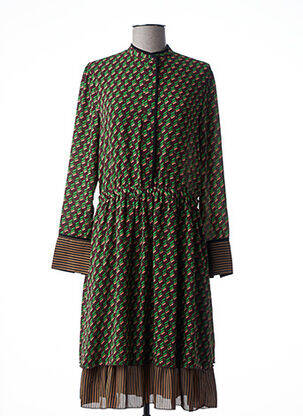 Robe mi-longue vert SCOTCH & SODA pour femme