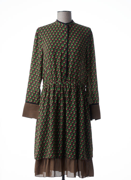 Robe mi-longue vert SCOTCH & SODA pour femme