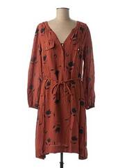 Robe mi-longue marron PETITE MENDIGOTE pour femme seconde vue
