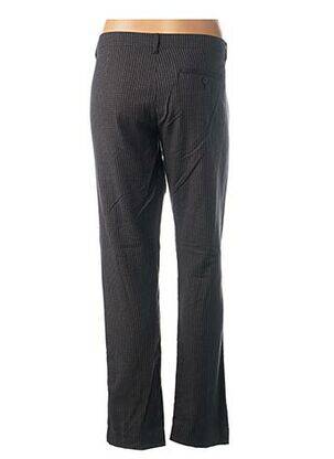 Pantalon droit fermeture zippée sous rabat boutonné taille normale noir SWILDENS femme