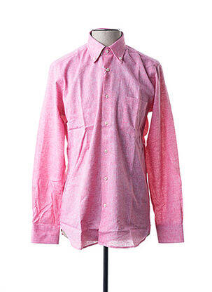 Chemise manches longues rose BLUSALINA pour homme