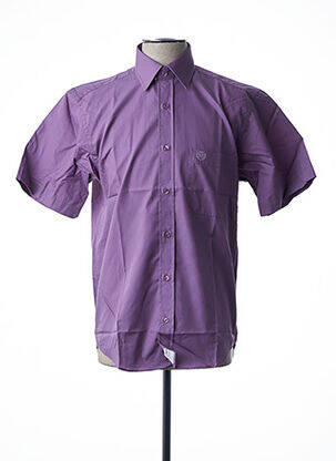 Chemise manches courtes violet ARMORIAL pour homme