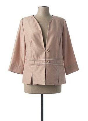 Veste chic poches beige FRANCE RIVOIRE femme