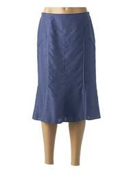 Jupe mi-longue taille normale bleu FRANCE RIVOIRE femme