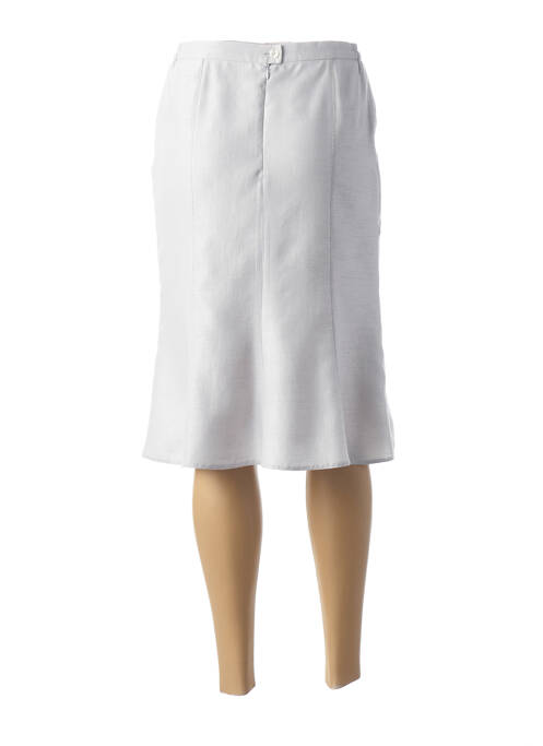 Jupe mi-longue taille normale gris IMPULSION femme