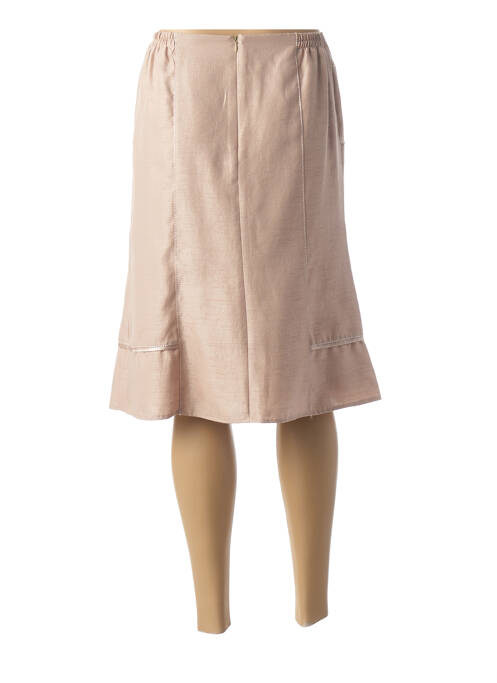 Jupe mi-longue beige FRANCE RIVOIRE pour femme