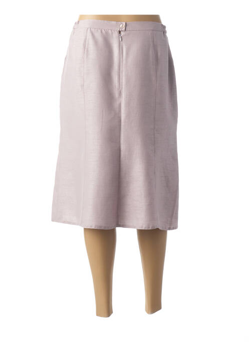 Jupe mi-longue rose FRANCE RIVOIRE pour femme