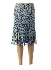 Jupe mi-longue bleu GUY DUBOUIS pour femme seconde vue