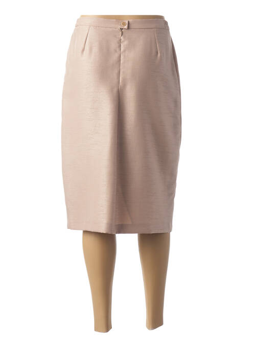 Jupe mi-longue beige GUY DUBOUIS pour femme
