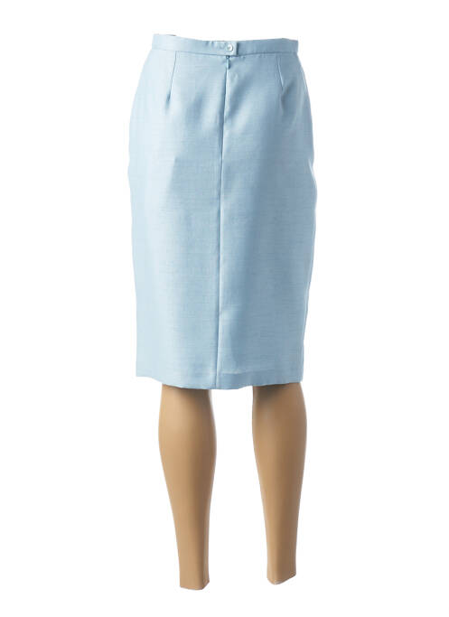 Jupe mi-longue bleu GUY DUBOUIS pour femme