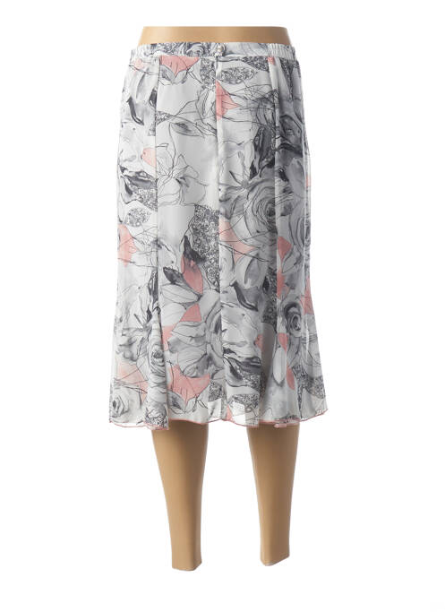 Jupe mi-longue gris FRANCE RIVOIRE pour femme