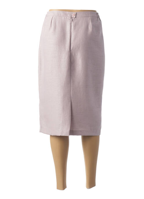 Jupe mi-longue rose GUY DUBOUIS pour femme