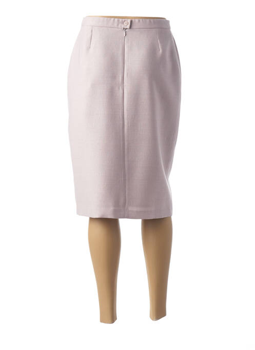 Jupe mi-longue rose GUY DUBOUIS pour femme