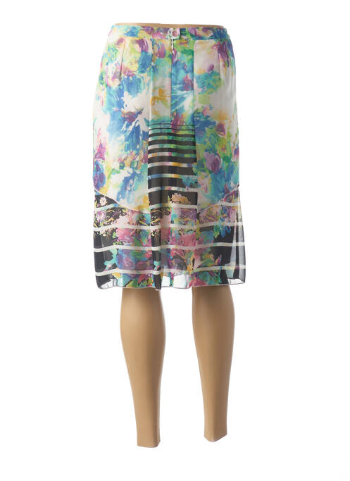 Jupe mi-longue bleu GUY DUBOUIS pour femme