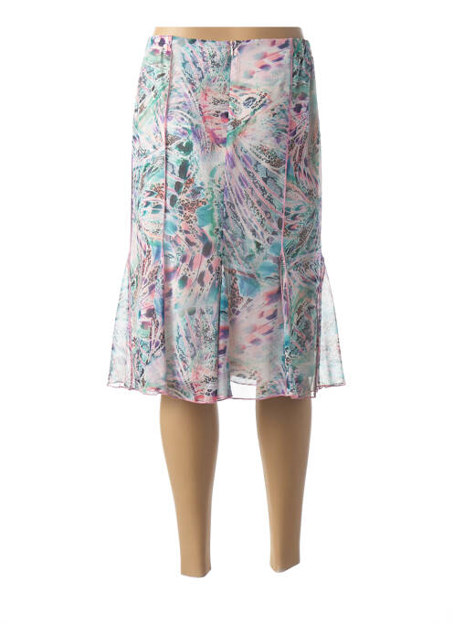 Jupe mi-longue rose GUY DUBOUIS pour femme