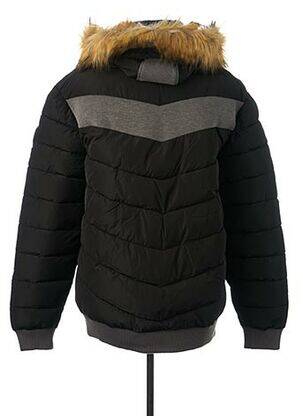 Doudoune manches longues a capuche noir KAPORAL homme