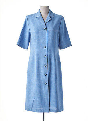 Robe mi-longue bleu KARTING pour femme