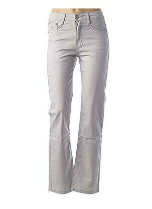 Pantalon droit gris H&D pour femme