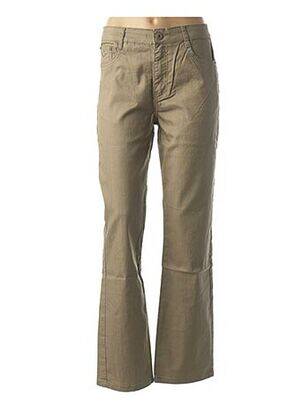 Pantalon droit marron H&D pour femme