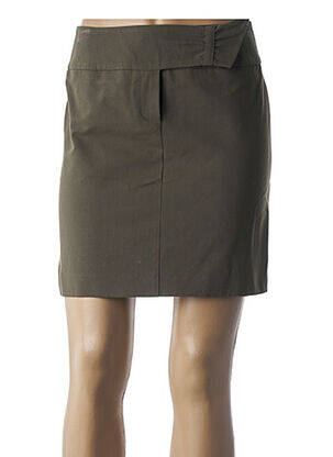Jupe courte coupe droite vert TEENFLO femme