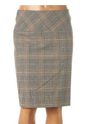Jupe mi-longue taille normale beige TEENFLO femme