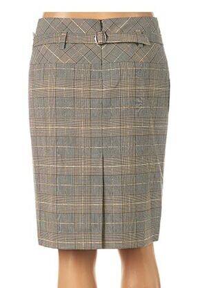 Jupe mi-longue taille normale beige TEENFLO femme