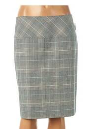 Jupe mi-longue stretch gris TEENFLO femme