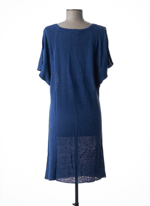 Robe pull bleu STEFAN GREEN pour femme
