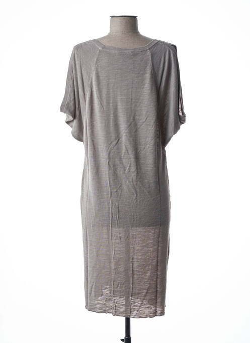 Robe pull gris STEFAN GREEN pour femme