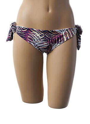 Bas de maillot de bain imprimé fantaisie bikini violet 100% BRASIL femme