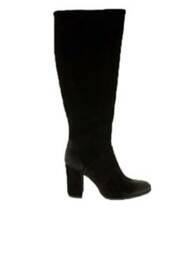 Bottes nubuck talon de 7 à 9cm noir MINKA DESIGN femme