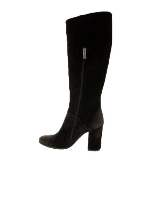 Bottes nubuck talon de 7 à 9cm noir MINKA DESIGN femme