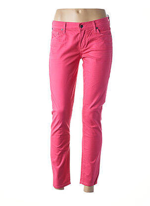Pantalon 7/8 fermeture zippée sous rabat boutonné taille basse rose CITIZENS OF HUMANITY femme