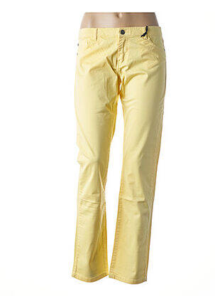 Pantalon slim taille basse taille basse jaune MUSE OF LOVE femme