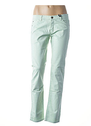 Pantalon slim taille basse taille basse vert MUSE OF LOVE femme
