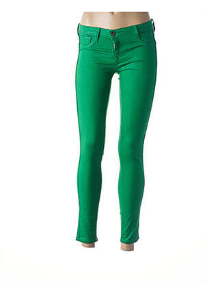 Legging stretch taille basse vert BLEULAB femme