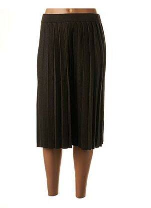 Jupe mi-longue stretch gris MARIE-SIXTINE femme