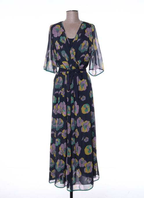 Robe longue bleu LA FEE MARABOUTEE pour femme