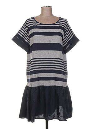 Robe courte bleu LA FEE MARABOUTEE pour femme