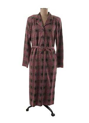 Robe mi-longue manches longues manches longues rose FRANCE RIVOIRE femme