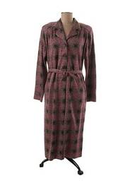 Robe mi-longue manches longues manches longues rose FRANCE RIVOIRE femme