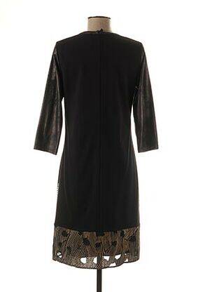 Robe mi-longue manches 3/4 manches 3/4 noir MERI & ESCA femme