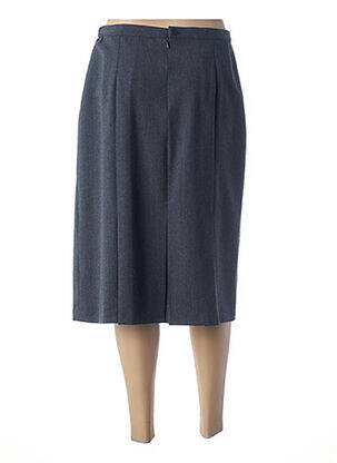 Jupe mi-longue taille à pinces gris FRANCE RIVOIRE femme