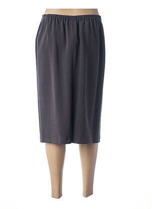Jupe mi-longue stretch gris FRANCE RIVOIRE femme