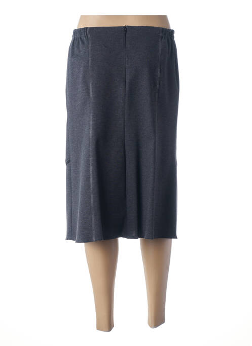 Jupe mi-longue gris GUY DUBOUIS pour femme